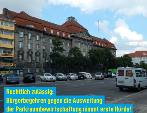 Rechtlich zulässig: Bürgerbegehren gegen die Ausweitung der Parkraumbewirtschaftung nimmt erste Hürde!