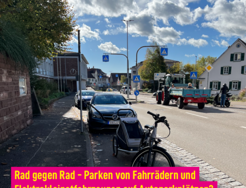 Rad gegen Rad – Parken von Fahrrädern und Elektrokleinstfahrzeugen auf Autoparkplätzen?